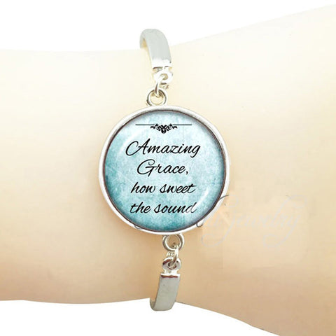 Silver plated "Amazing Grace" Bracelet