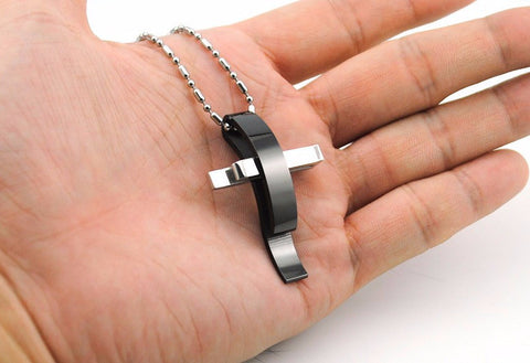 Mens Classic Fashion Luxury Cross Necklace