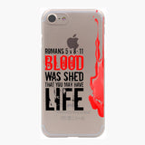 Bible Verse Hard Transparent Case for iPhone