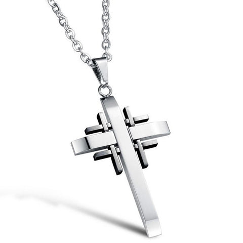 Pendant Designer Cross Necklace - 3 Style Options