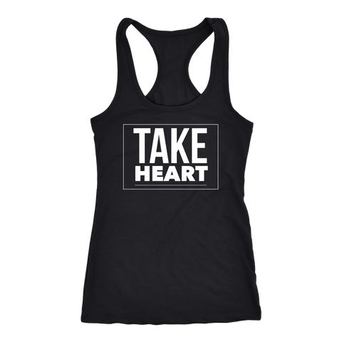 Racerback "Take Heart" - Light Jersey Tank