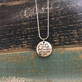 Isaiah 43:2 "through Deep Waters" Necklace