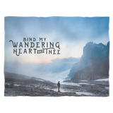 "Bind My Wandering Heart to Thee" Fleece Blanket
