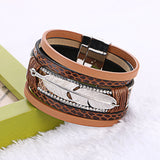 Covered by His Feathers Multilayer Bracelet