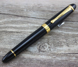 Elegant  Black Ink Fountain Pen for Journaling
