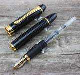 Elegant  Black Ink Fountain Pen for Journaling