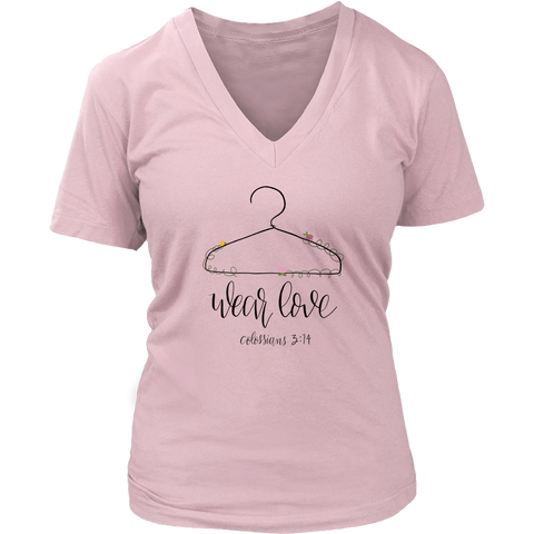 Wear Love Womens Colossians 3 V-Neck